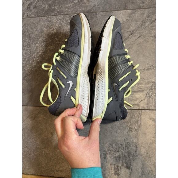 Nike Anodyneds Training Grey Yellow Running Shoes Size 7 Womens - Picture 6 of 7